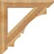 Ekena Millwork Balboa Slat Rough Sawn Bracket, Western Red Cedar, 6"W x 44"D x 44"H BKT06X44X44BOA06RWR - alternate 4